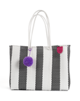 Zebra Woven Super Tote