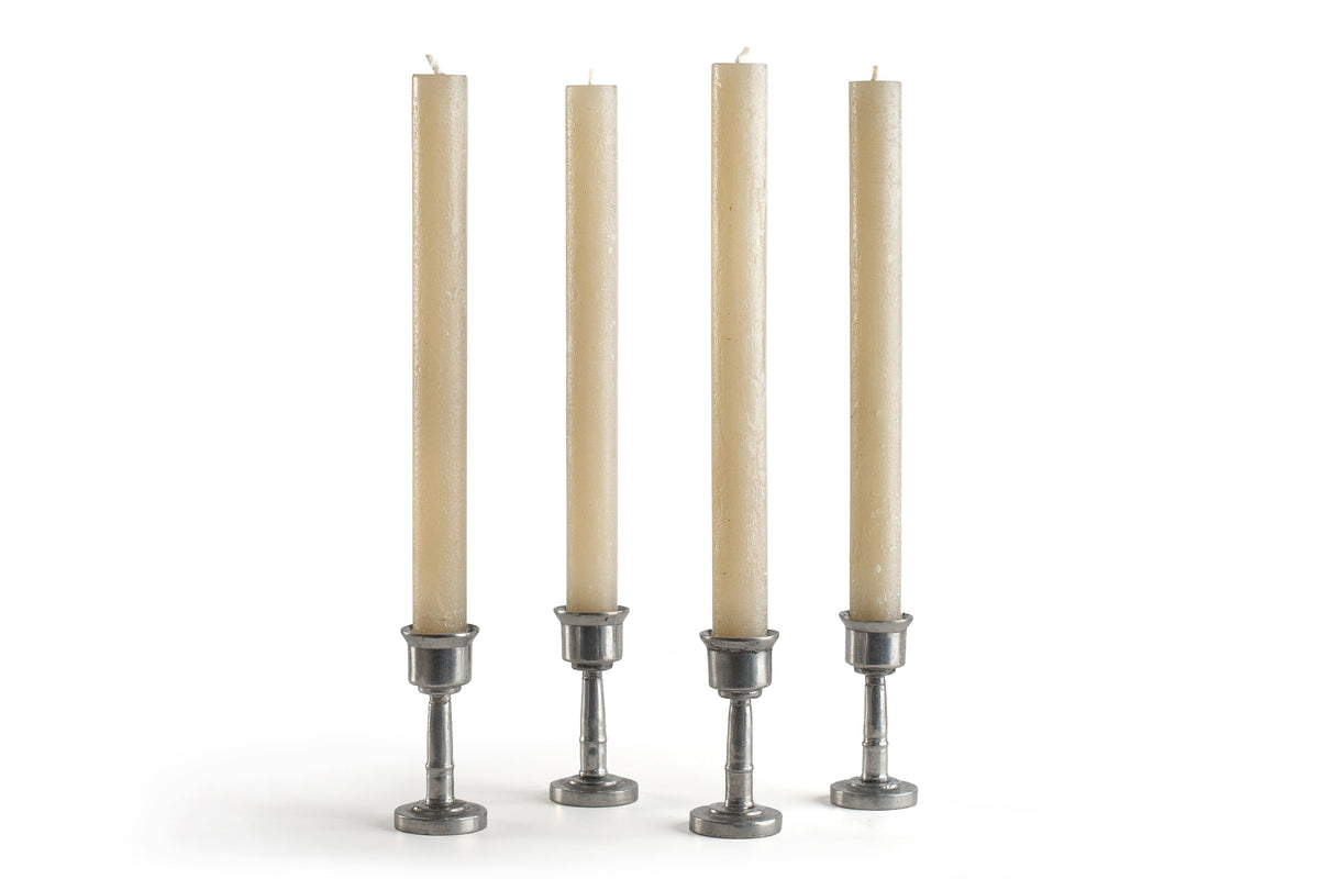 Luma Afrika Frosted Taper Candles – Sand, Set of 4
