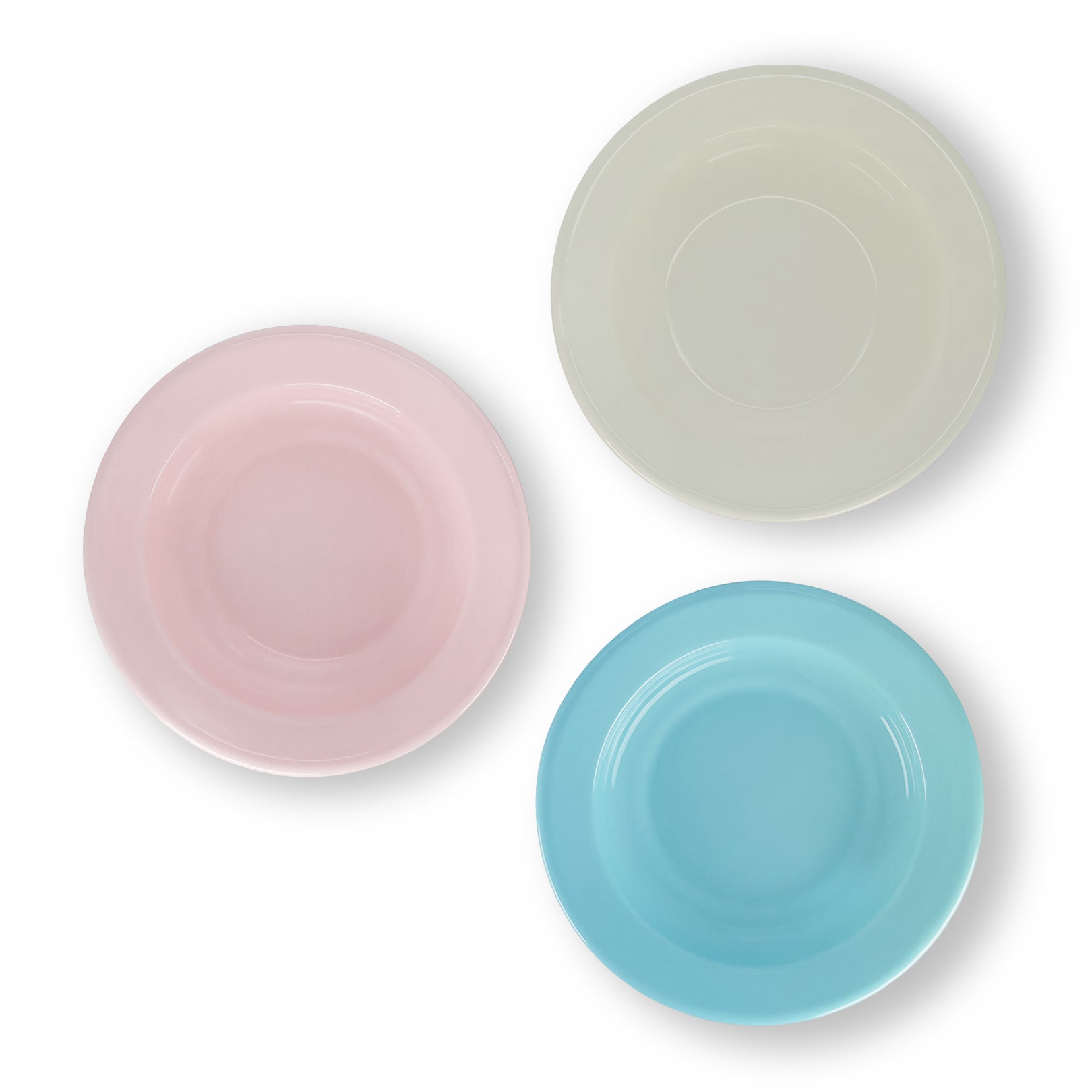 Enamel Two Tone Dinner Bowl - Set of 4