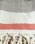 Pipa Sustainable Hand-loomed Throw Blanket - Beige