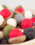Felt Christmas Acorns - Set of 15
