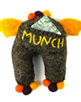 Brown Monster Felt Tooth Fairy Pillow