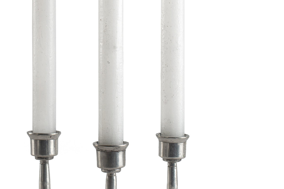 Luma Afrika Frosted Taper Candles – White, Set of 4