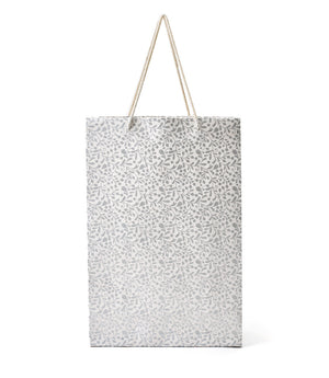 Tall Recycled Cotton Paper Holiday Gift Bag
