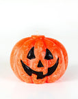 Happy Pumpkin Painted Candle