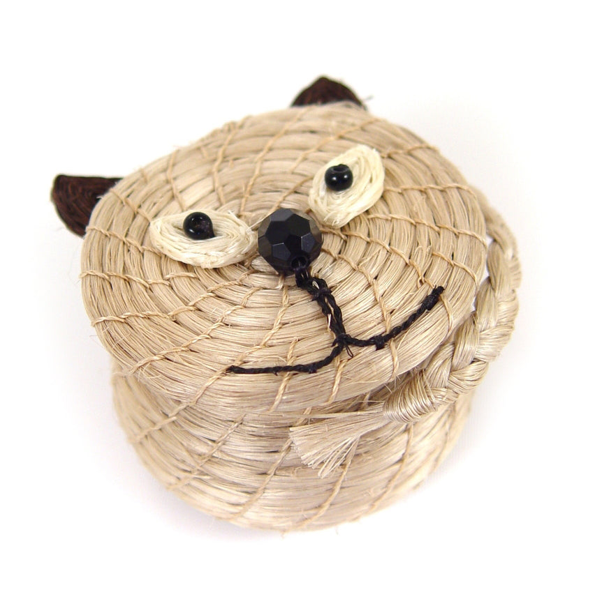 Lidded Basket for Kids - Cool Cat