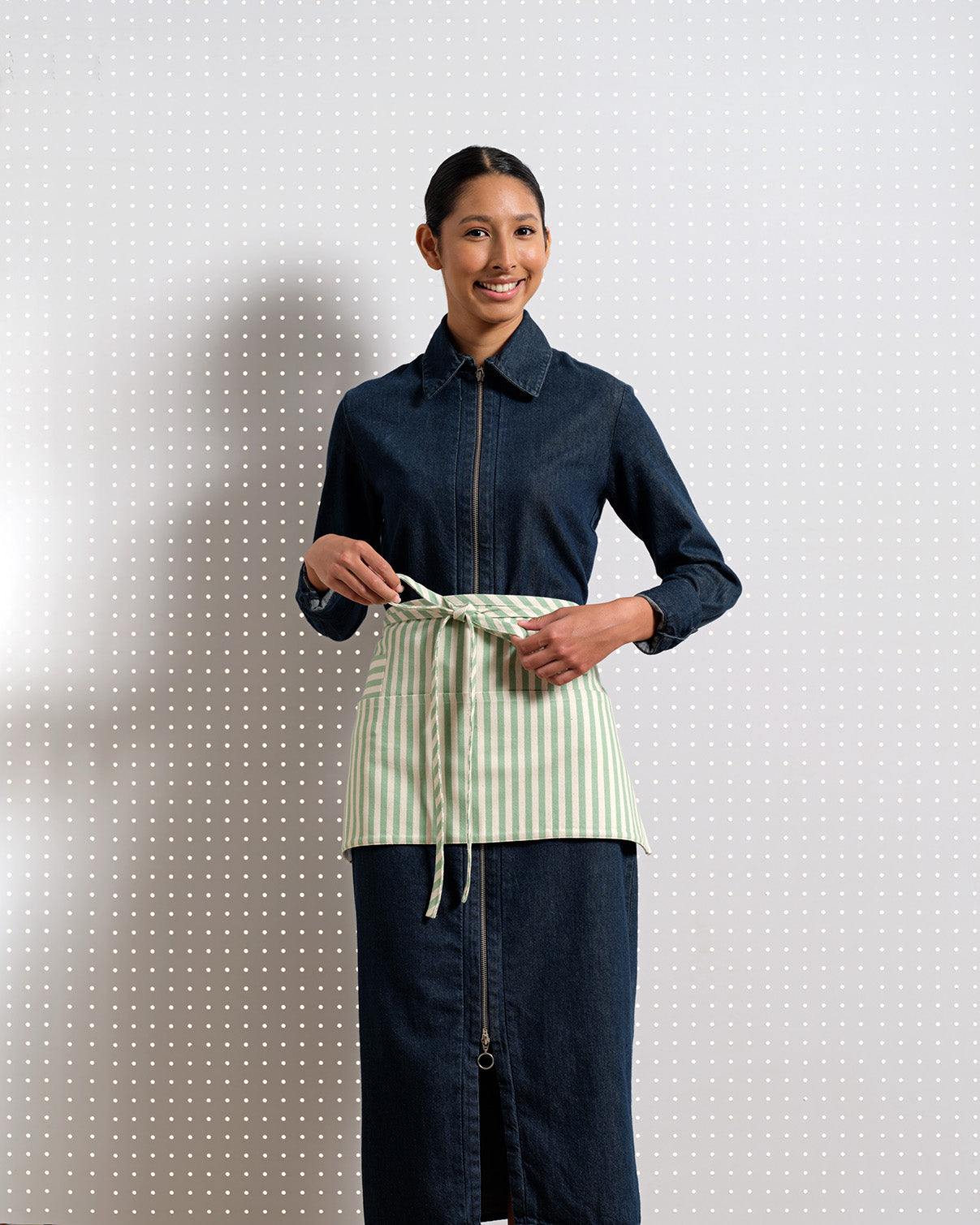 Cotton Waist Apron with Pockets