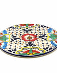 Dots & Flowers Pottery Trivet & Wall Hanging