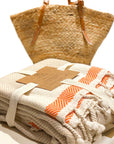 Pipa Sustainable Hand-loomed Throw Blanket - Beige