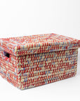 Lidded Sari Storage Basket - 10.5"H