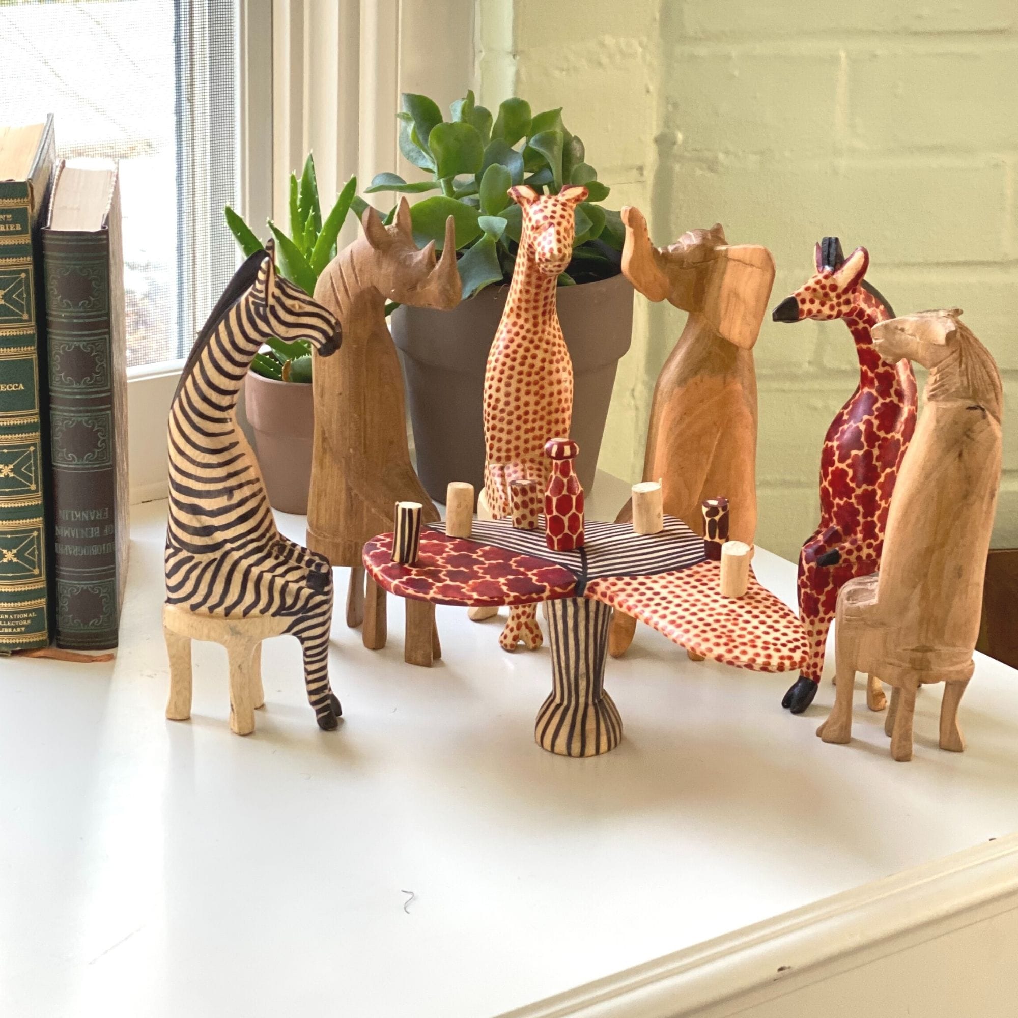 Safari Animals Party Figurine Set