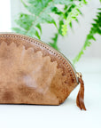 Blossom Leather Travel Pouch