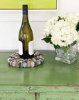 Gray Tie-Dye Felt Ball Trivet