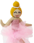 Pink Ballerina Felt Nursery Mobile