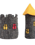 Small Felt Castle with Yellow Roof