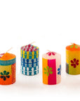 Summer Painted Candles