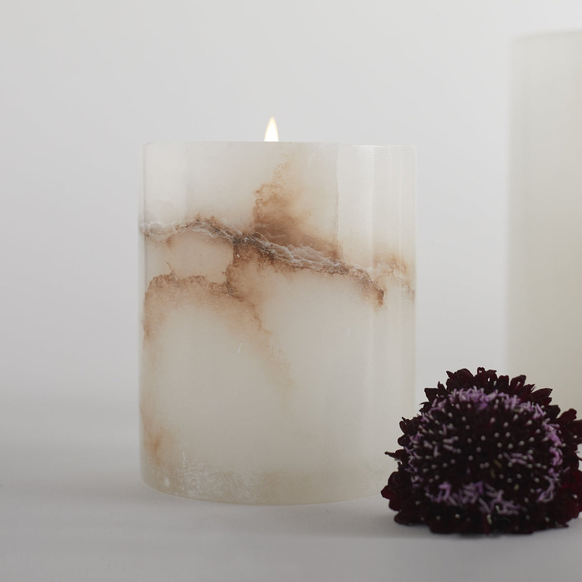 Santo Alabaster Votive Holder - Short