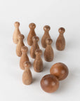 Tabletop Bowling Game Set - Handcrafted Wood