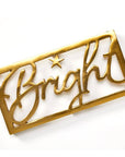 Merry & Bright Brass Table Trivets – Set of 2