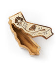 California Poppy Keepsake Box with Swivel Lid