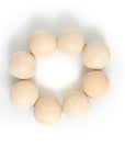 Wooden Spheres Napkin Ring - Set of 4