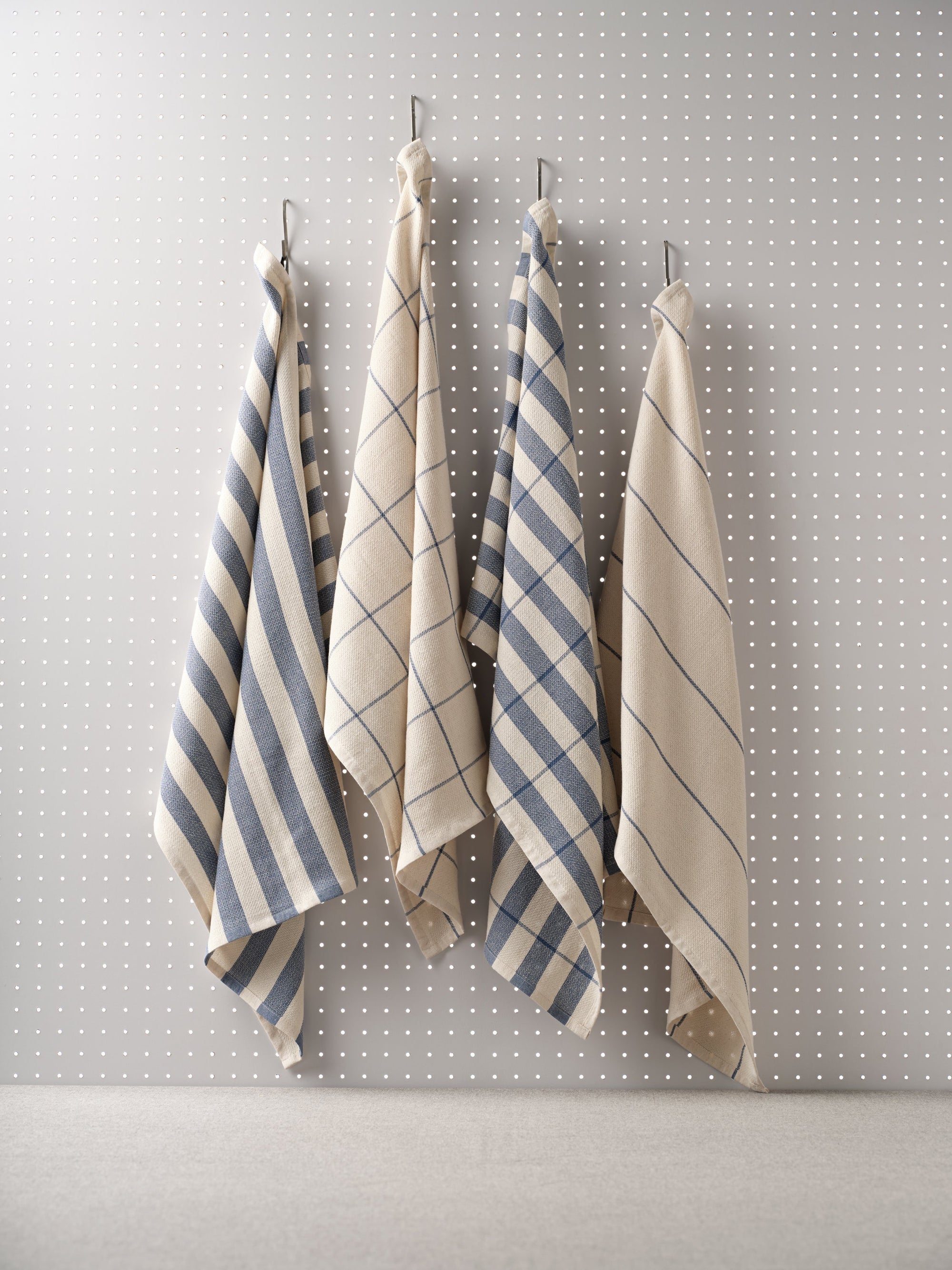 Cotton Flat Weave Kitchen Towels - Set of 4