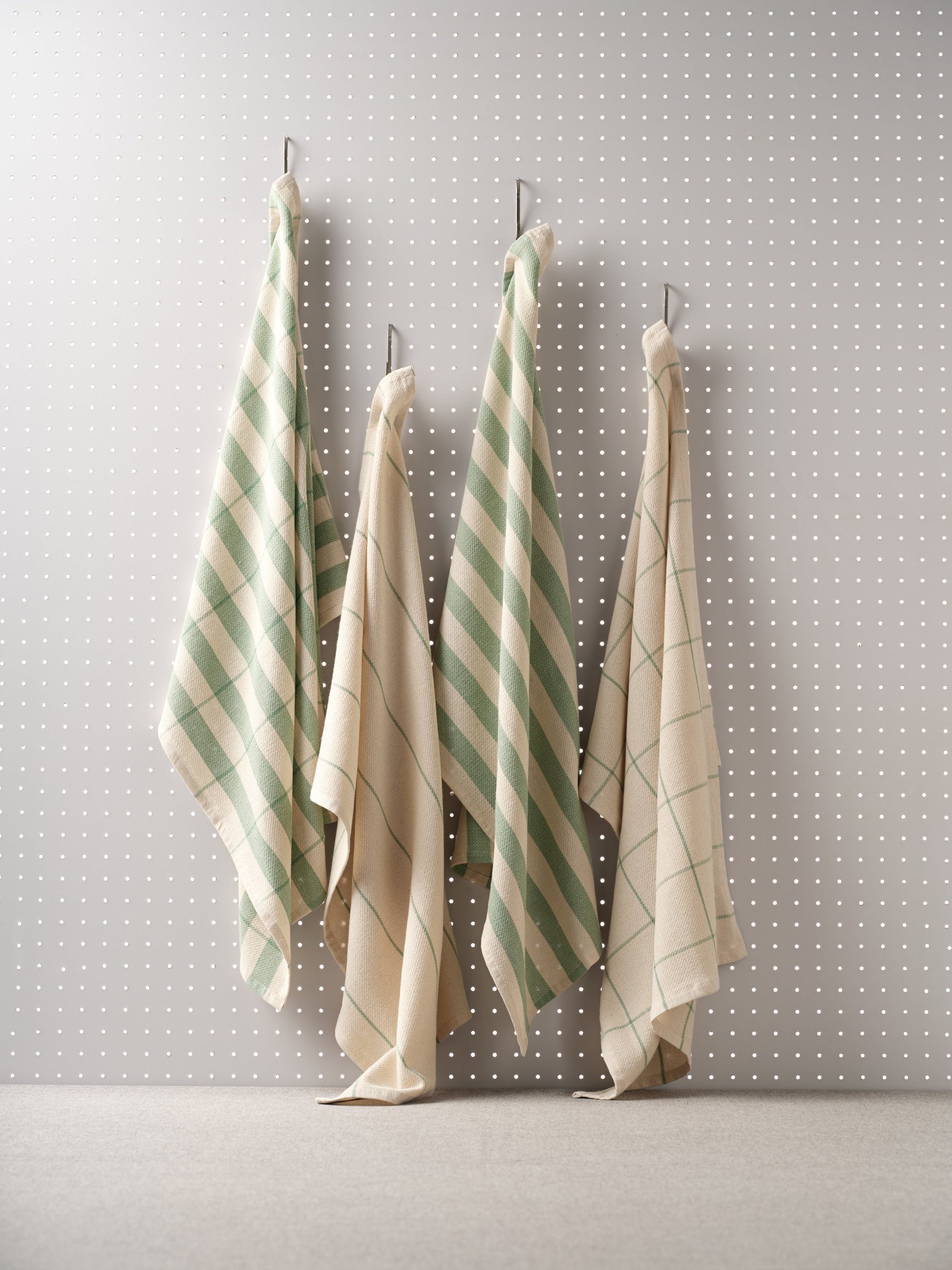 Cotton Flat Weave Kitchen Towels - Set of 4