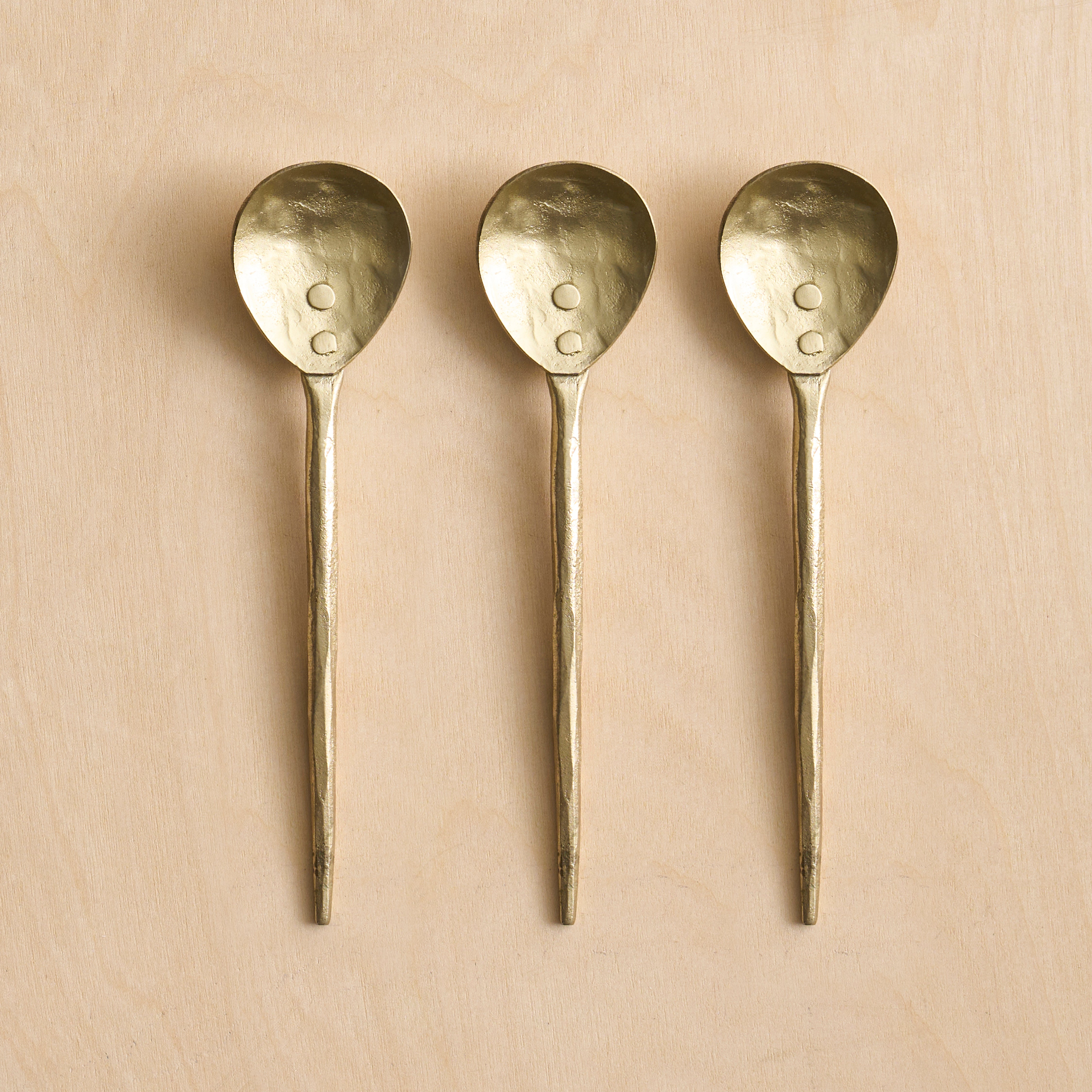 Forge Brass Small Spoons - Set of 3 - Thumbnail 4