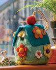 Felt Birdhouse Flower House