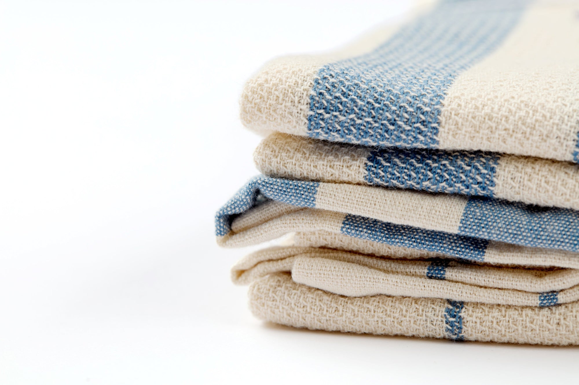 Cotton Flat Weave Kitchen Towels - Set of 4