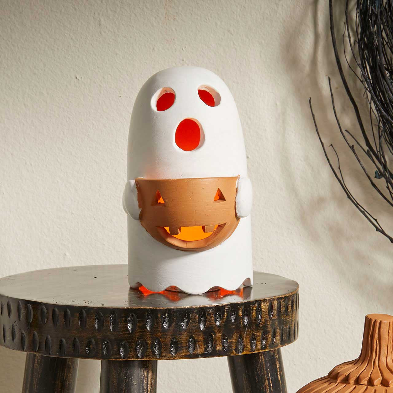 Terracotta Ghost Lantern