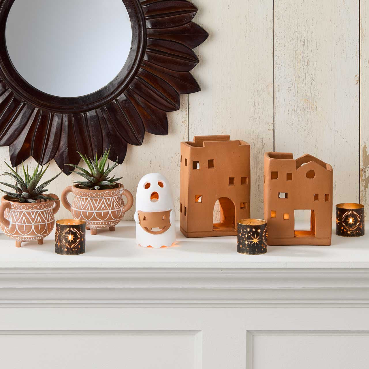 Terracotta Ghost Lantern