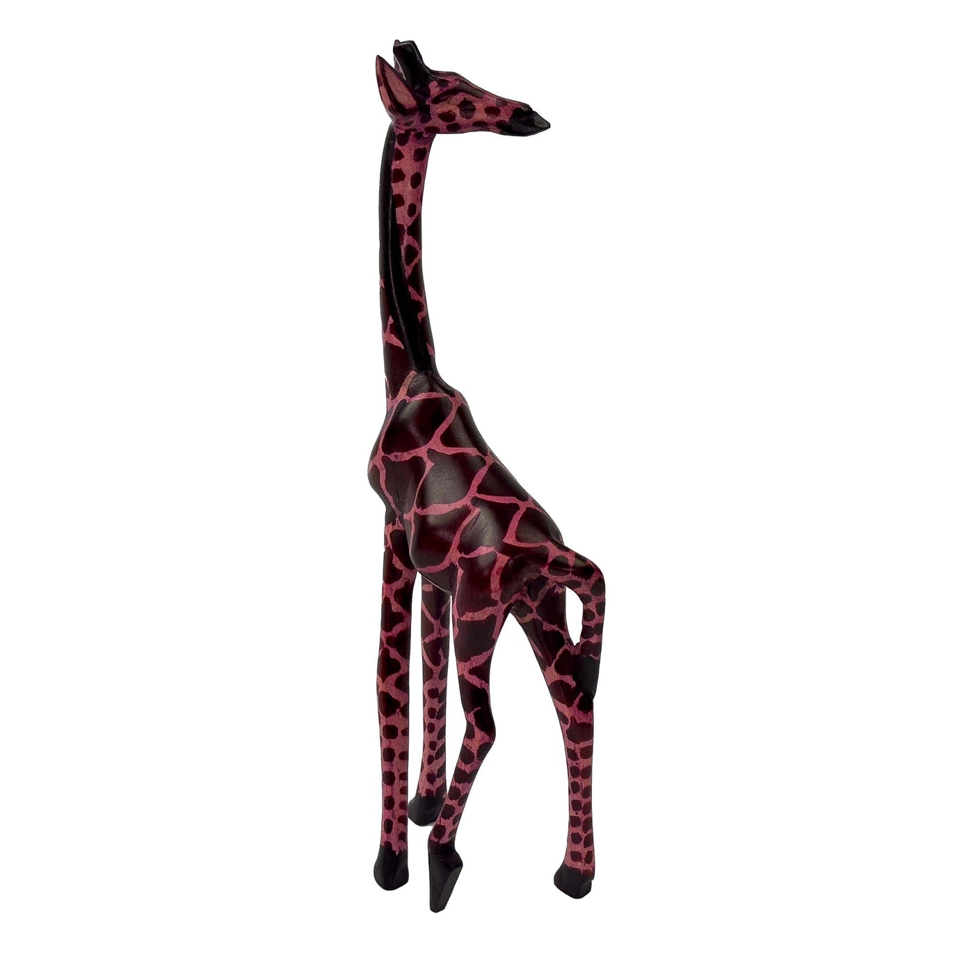 Handcarved Wooden Giraffe Sculpture