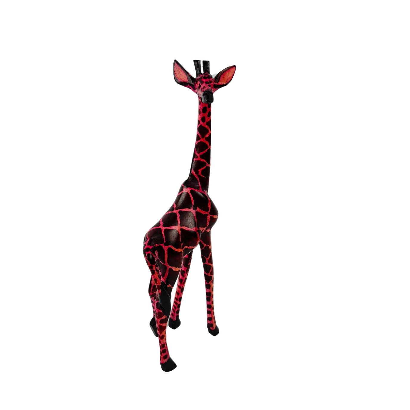 Handcarved Wooden Giraffe Sculpture