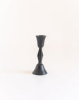 Low Diamond Hand-Forged Iron Candle Stand