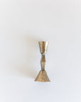 Low Diamond Hand-Forged Iron Candle Stand