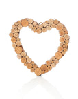 Wood Slice Heart Wreath