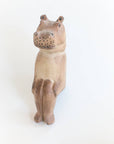 Carved Jacaranda Wood Hippo Shelf Sitter