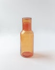Hammered Glass Carafe & Cup