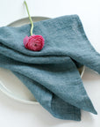 Stone Washed Linen Dinner Napkins