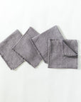 Stone Washed Linen Cocktail Napkins