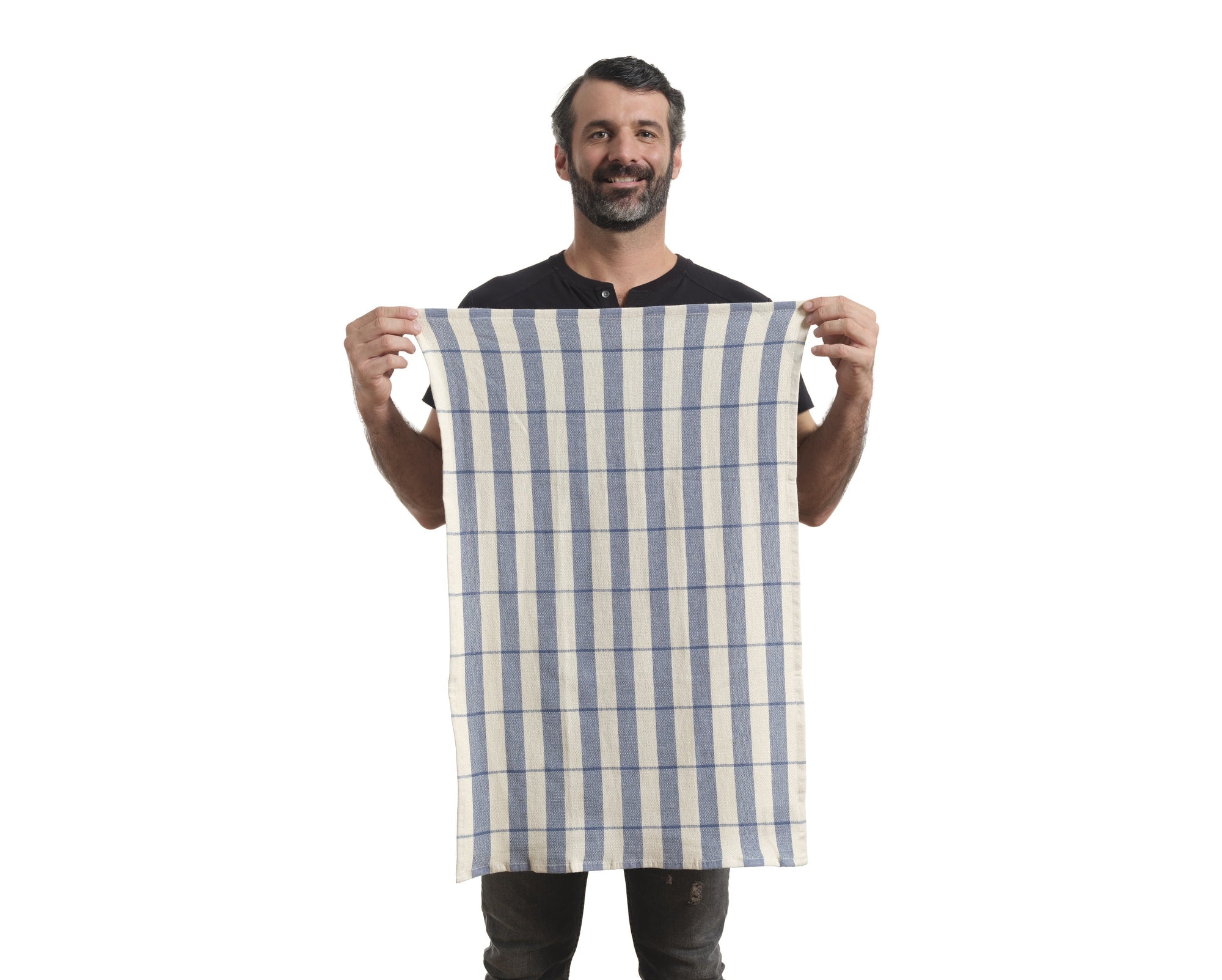 Cotton Flat Weave Kitchen Towels - Set of 4