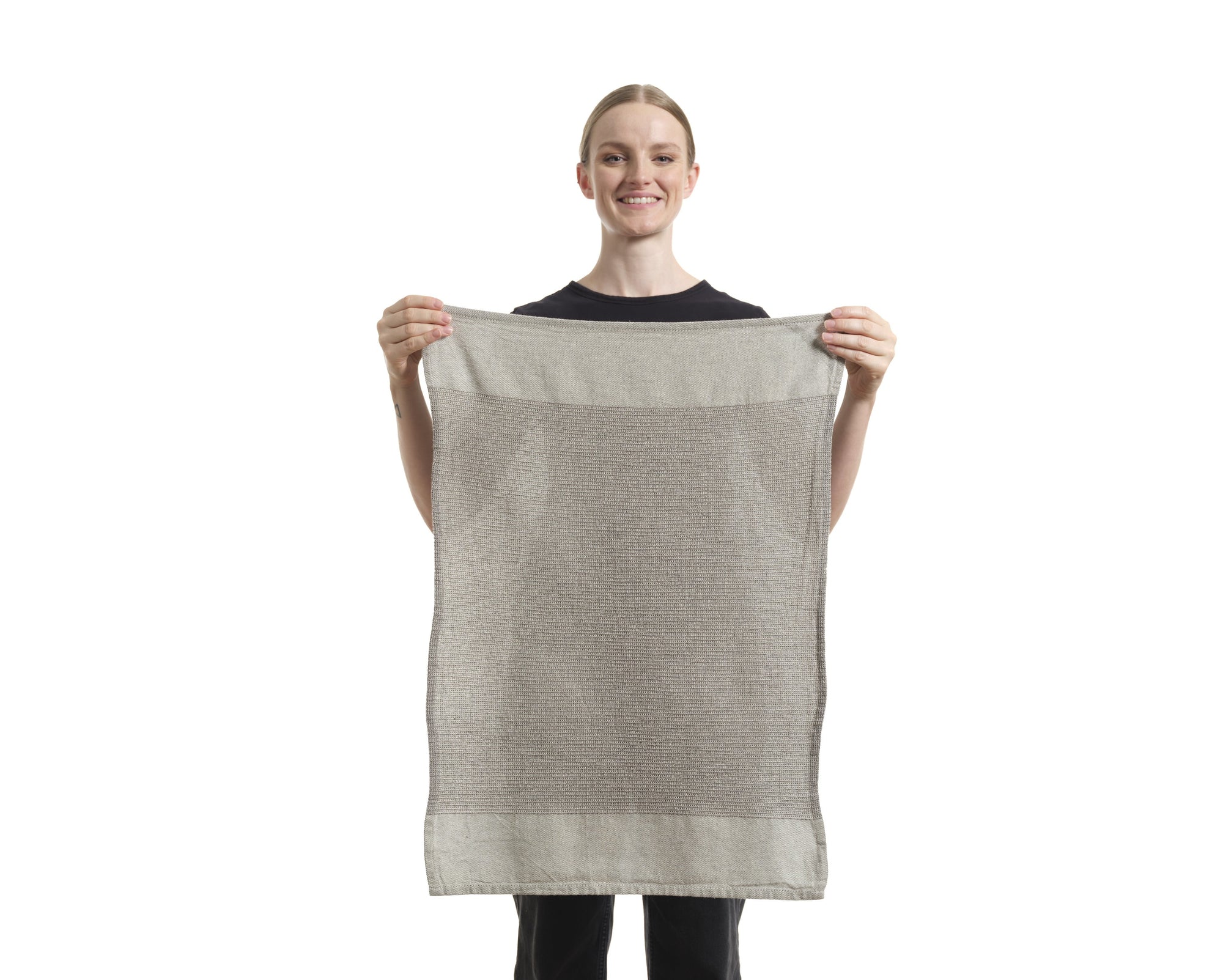 Cotton Flat And Waffle Kitchen Towels - Set of 4