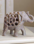 Mini Double-Carved Gorara Stone Elephant