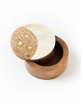 Nakshatra Moon Stars Pivot Box - Bone, Wood, Brass