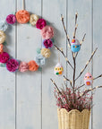 Pastel Carnation Paper Wreath