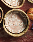 Bread Basket with Peace Dove Design Terracotta Bread Warmer