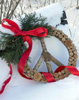 Peace Symbol Layered Wreath