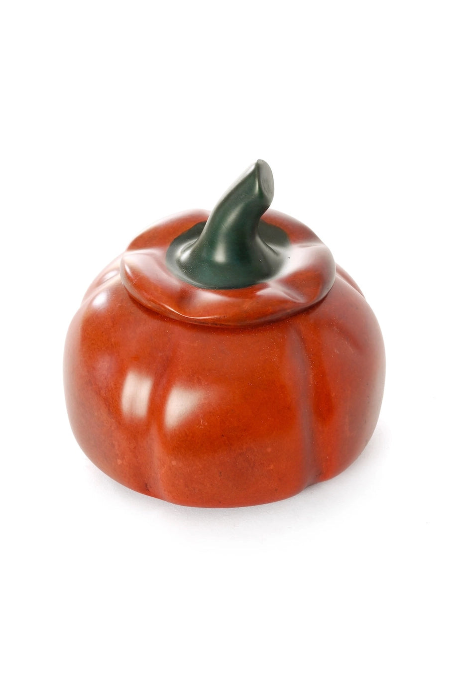 Handcarved Soapstone Pumpkin Treasure Box