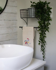 Rooster Embroidered Linen Tea Towel